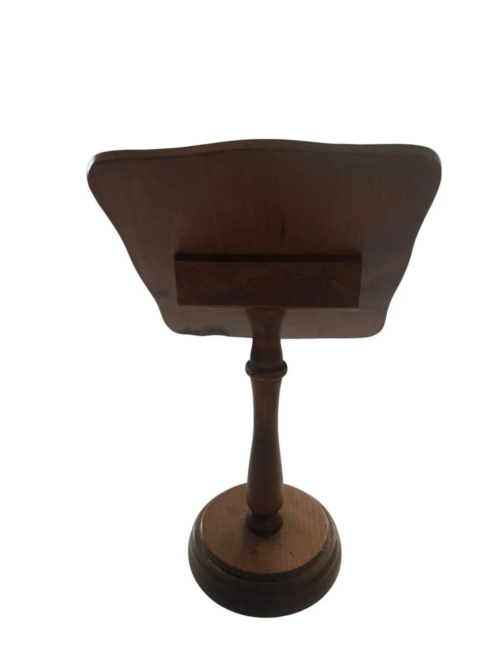 Vintage Wooden Recipe Book Holder Stand With Pages. 1960s.